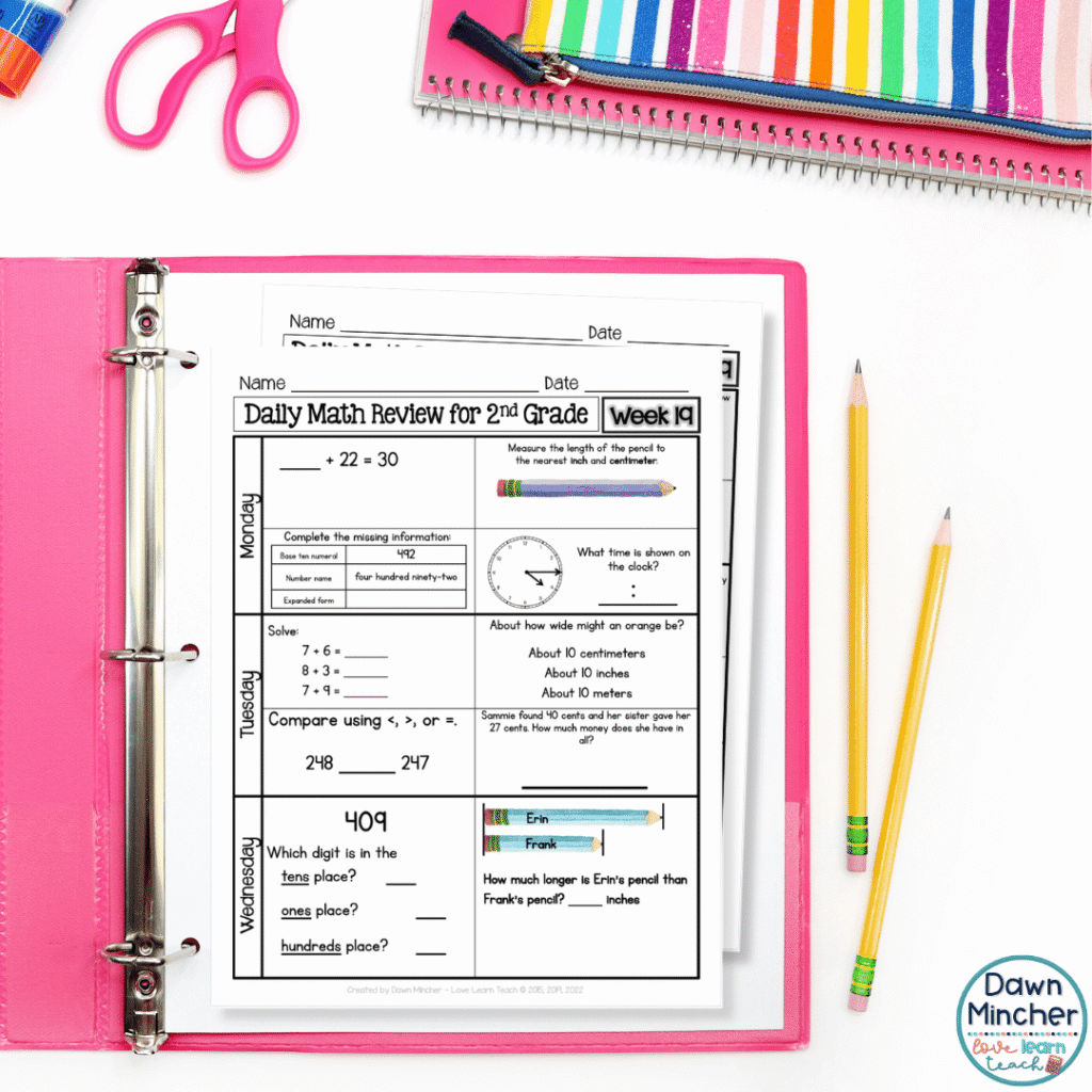 One of the best things you can do before the first day of school is prepare your math spiral review routine ahead of time. Having everything ready allows you to focus on teaching procedures instead of searching for copies or explaining directions while your students wait.