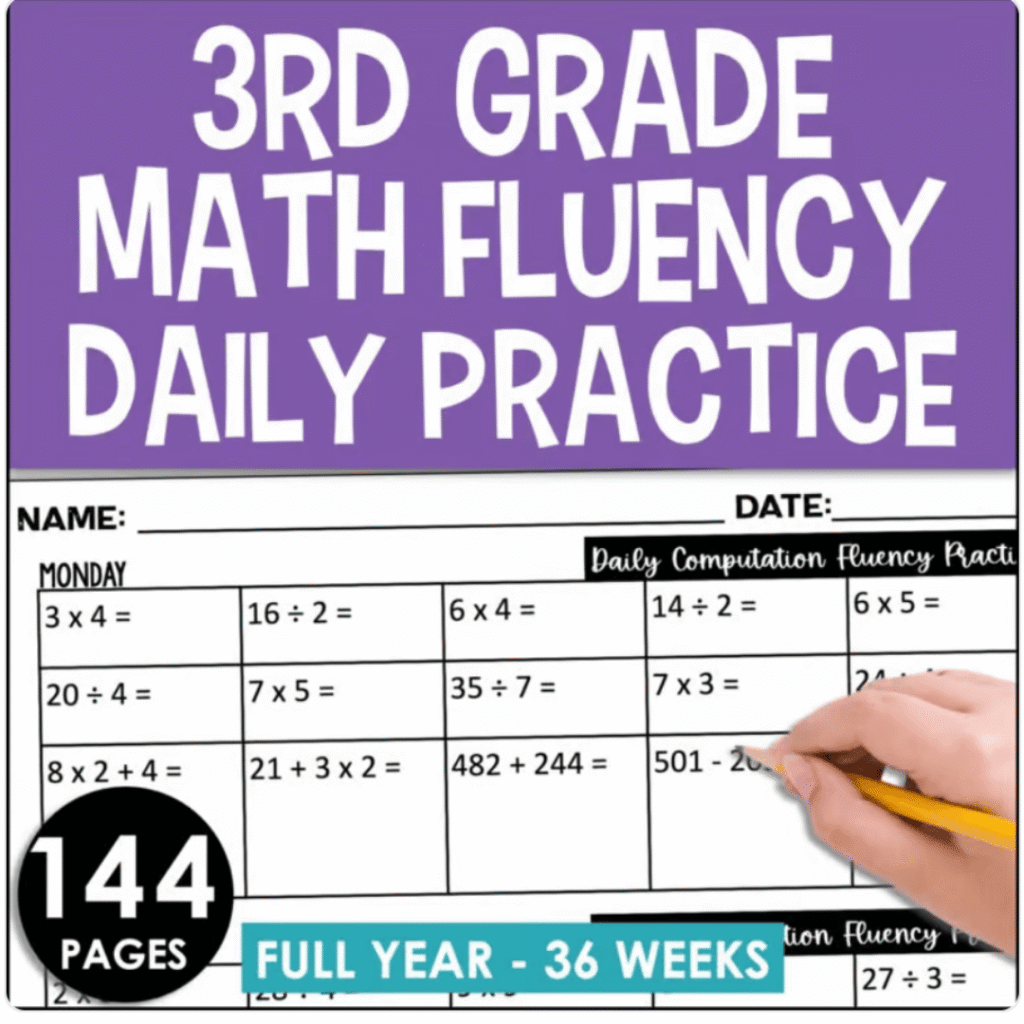 If your students needed additional support with computation, my Daily Math Fluency Bell Ringers provided focused practice to build accuracy and automaticity with basic operations.